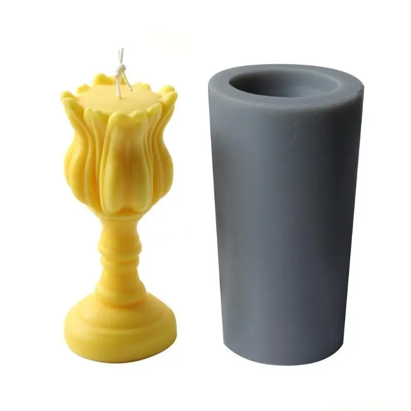 

QX2E 3D Silicone Mold Soap Crayon Wax Mould Home Ornaments Decorations Making Supplies