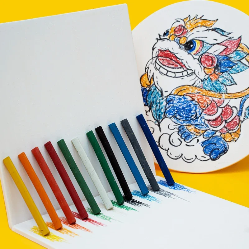 12-color Pottery Special Coloring Crayon Safe Non-toxic Non-dirty Underglaze Paint Painting and Coloring Triangular Rod Pen