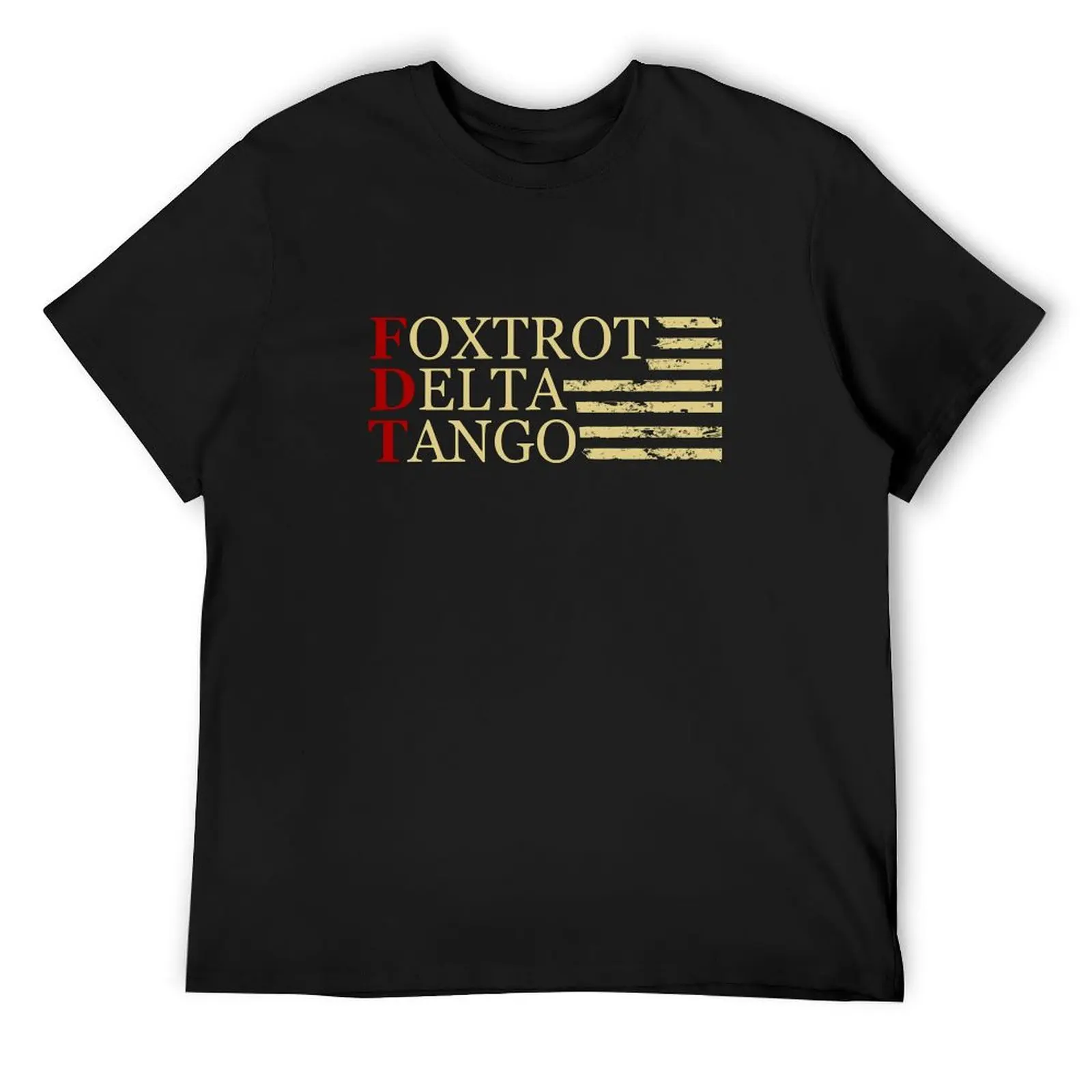 

Foxtrot delta tango T-Shirt korean fashion graphic t shirt vintage summer top cute clothes T-shirts for men cotton