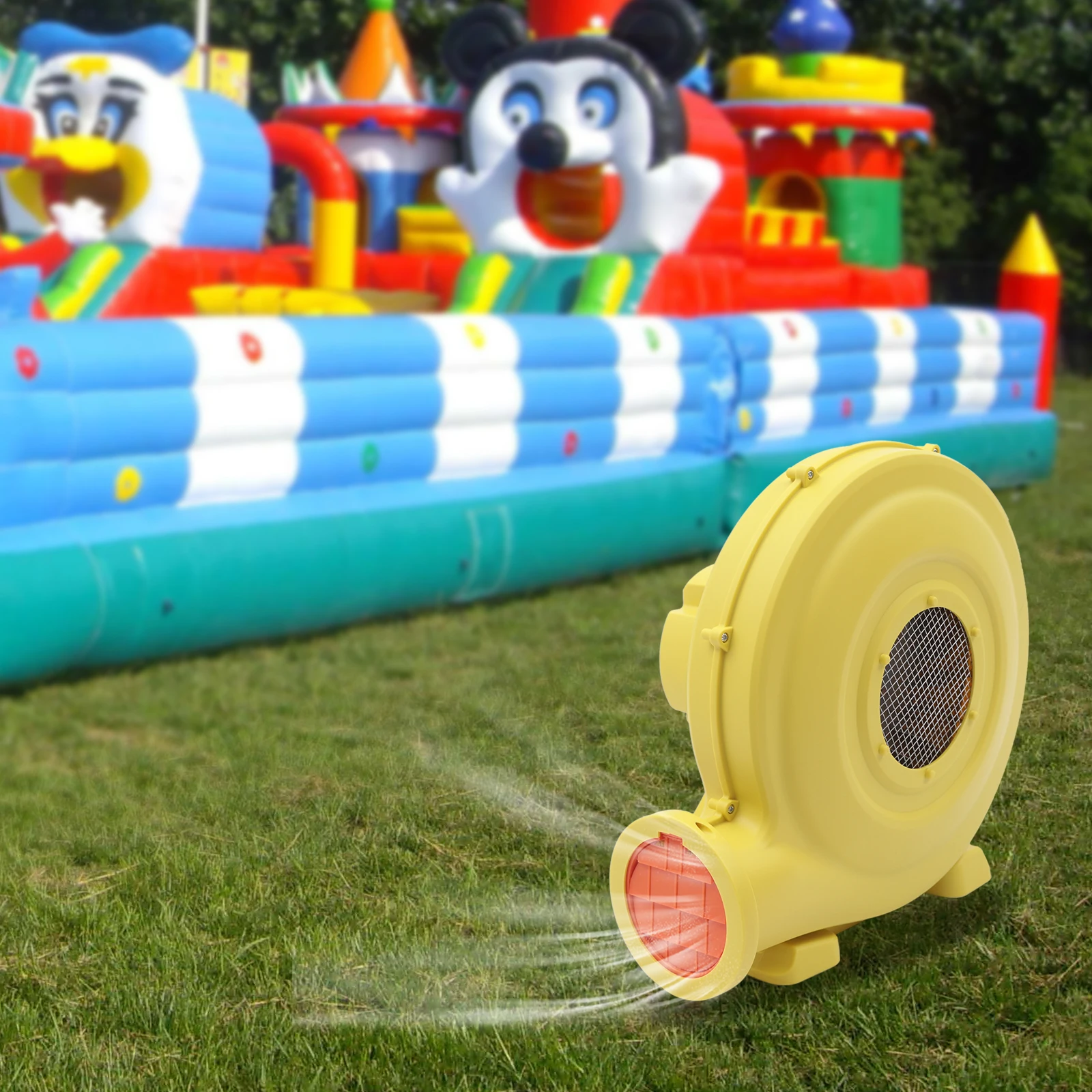 950w großes Luft gebläse Radial ventilator Dauer gebläse für aufblasbare Hüpfburg Hüpfburg Pumpe neu m³/h
