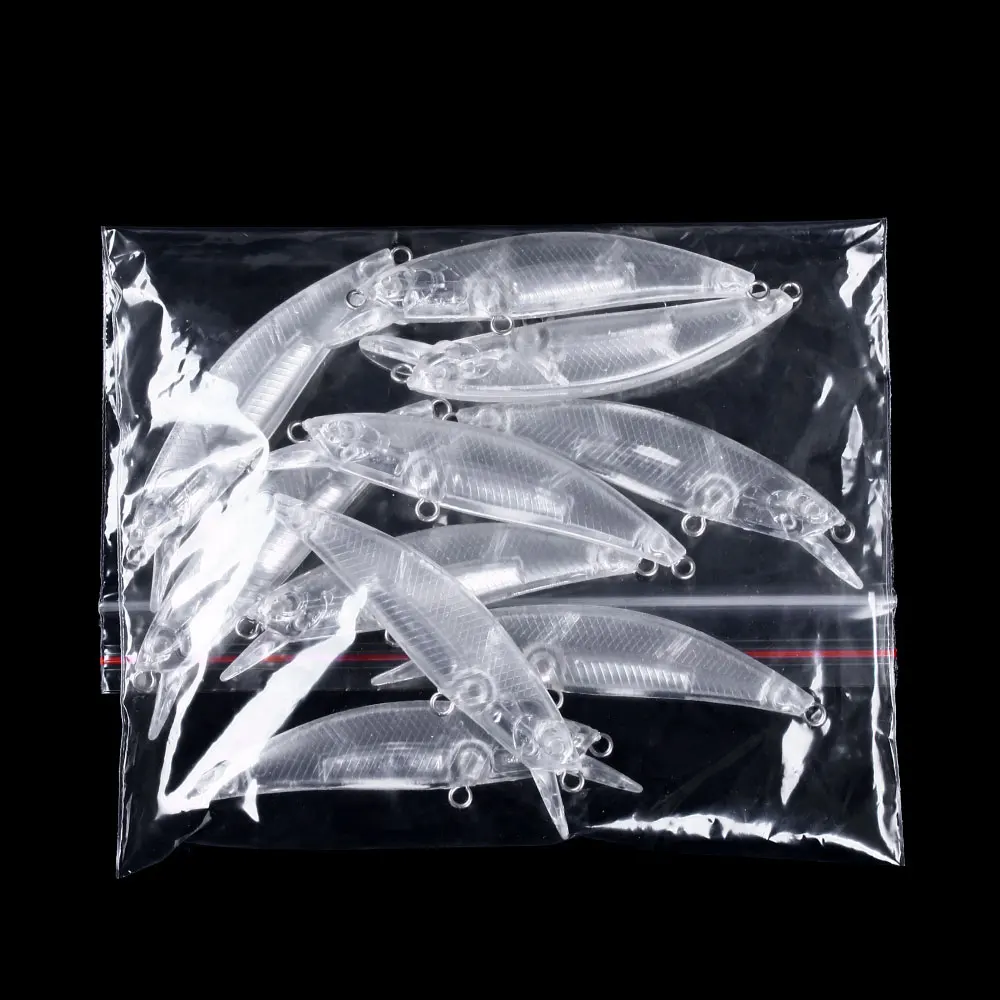 20pcs 6.8m 6.5g Minnow Blank Hard Bait Sinking Angler\'s Unpainted Fishing Lures Wobblers