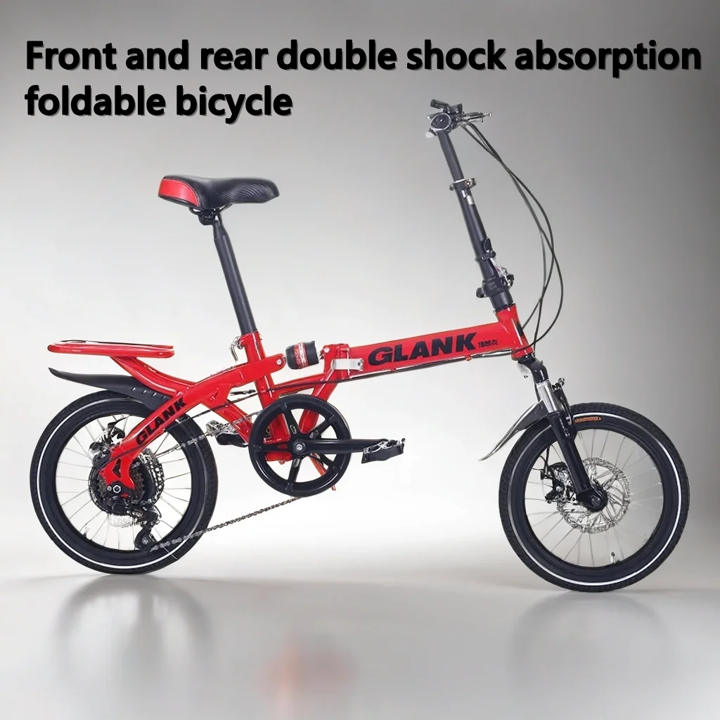 16 inch 20 inch Student bike Full Suspension Folding Bicycle Variable Speed MTB Mini Bicycle City Cycling Commuting bicicleta