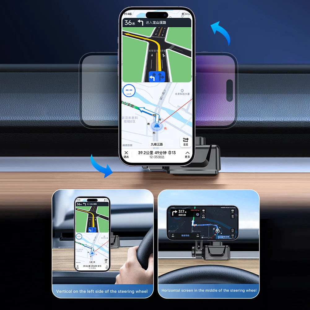 360° Swivels Model 3/Y Strong Magnetic Phone Holder Adjustables Car Phone Stand For Car Interior