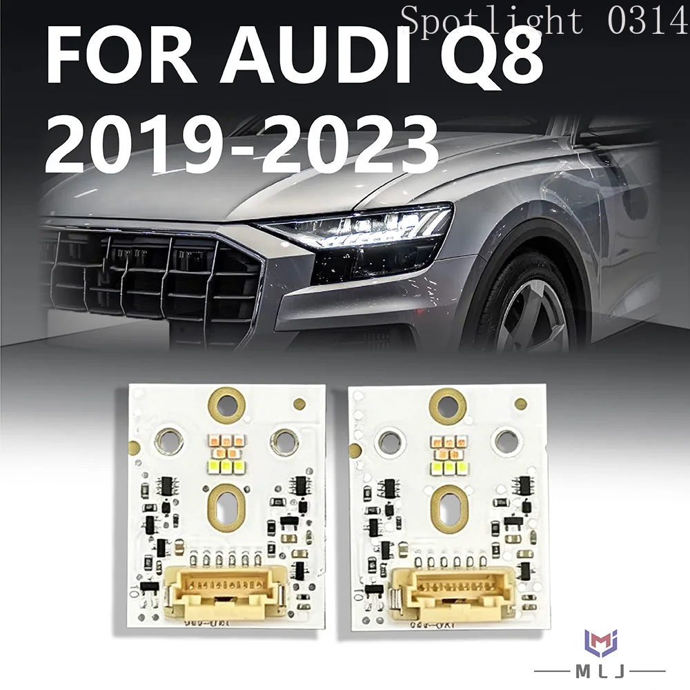 Light Source Chip For Audi Q8 SQ8 RS Q8 2019-2023 Low-Specification Headlight Angel Eye Board DRL LED Board Car Accessories