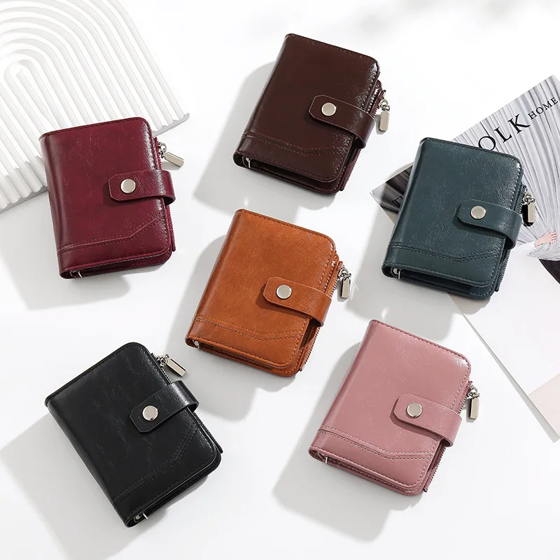 New Multi-functional Retro PU Multi-card Wallet Two-fold M5 Binder Book Keeping Book Record Income and Expenditure Any Time