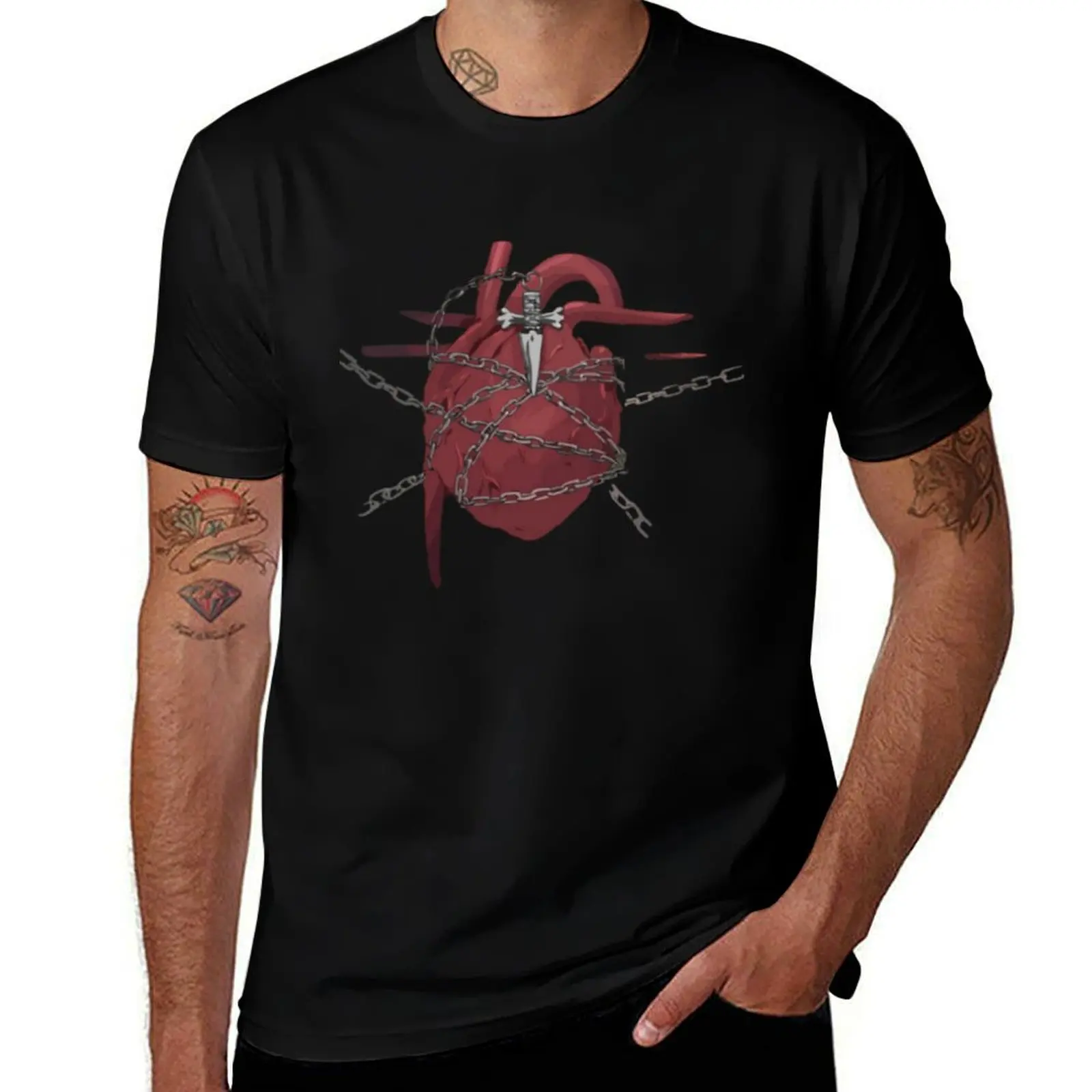

The Chain T-Shirt designer shirts funny costumes anime shirt T-shirts for men cotton