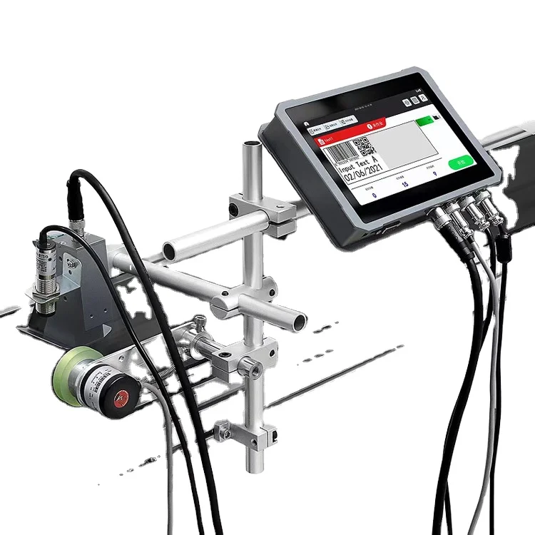

Factory Supply Automatic Online Inkjet Coding Machine Date Inkjet Printer With New Paging Conveyor Belt Machine