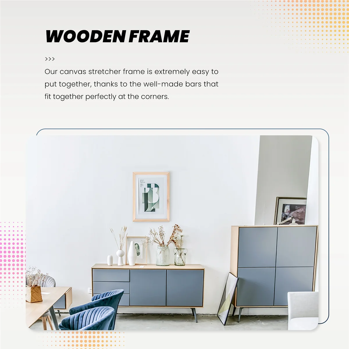 40X30Cm Wooden Frame DIY Picture Frames Art Suitable for Home Decor Painting Digital Paintings