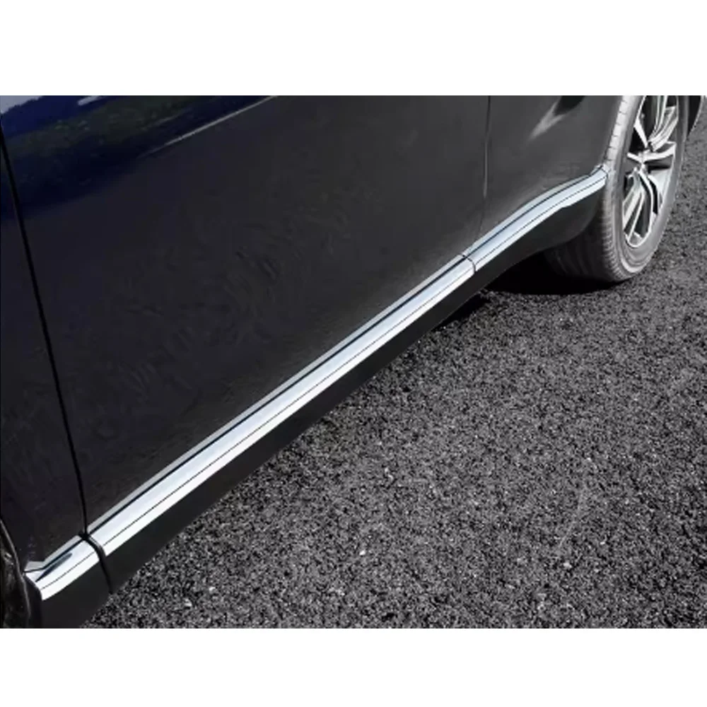 For Toyota Venza/Harrier 2021 2022 2023 2024 ABS/Steel Side Door Body Molding Strip Trim Frame Stick Exterior Accessories