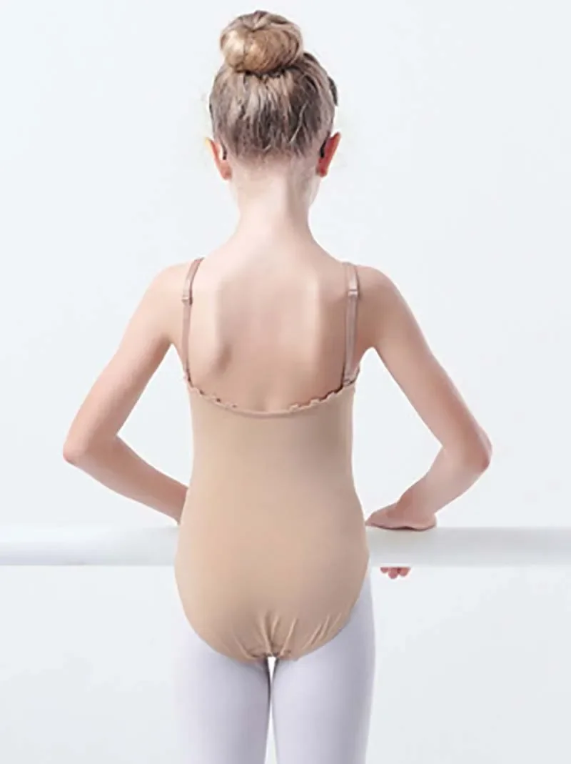 Costume de brevpour Enfant Fille, Vêtement de Ballerine, Bretelles Spaghetti, Dos aux, Maillot de Corps de Ballet, Justaucorps