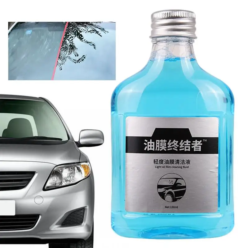 

Car Glass Oil Film Cleaner 150ML Car Oil Film Cleaner Glass Stripper & Water Stains Remover Windshield Cleaner Spray Won't Strip