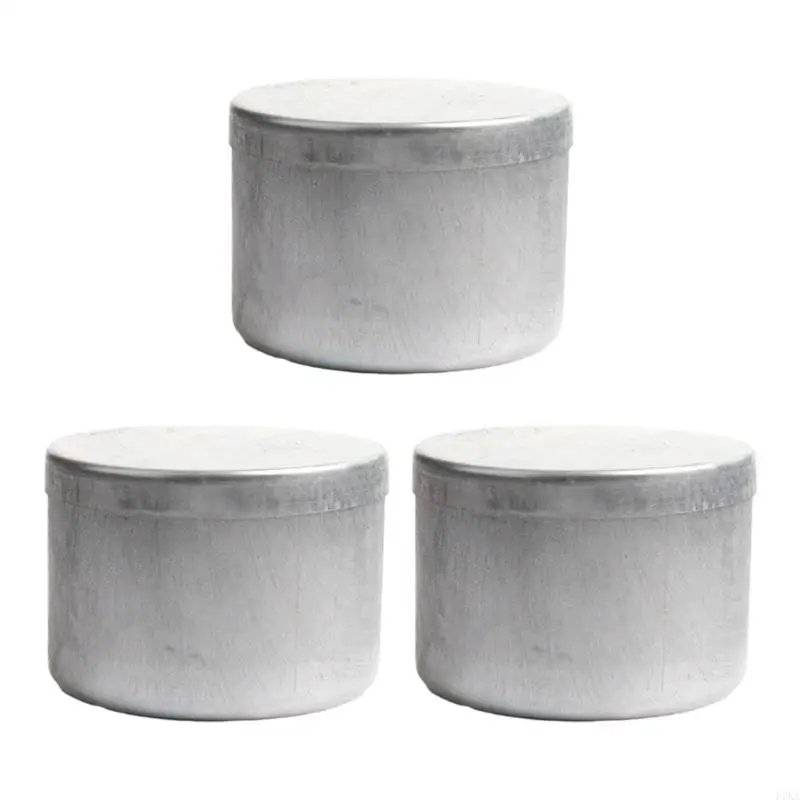   3Pcs luminum Soil Sample Box Lids Round Storage Containers for Laboratory Test
