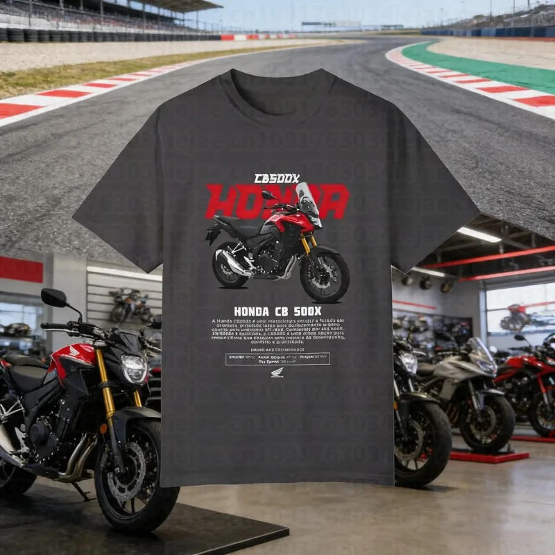 

Новая летняя футболка Honda CB500X 2026 года для мужчин и женщин, хлопковая, для мотоциклов, внедорожной езды и велоспорта, весна-осень, стиль Y2K