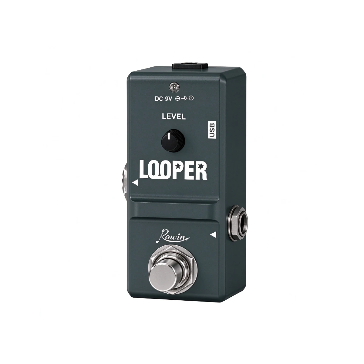 Rowin NANO Looper Pedal 10 Mins Loop Station Super Tiny Size One‑Key Looper Stompbox for Guitar & All Electronic Instruments`