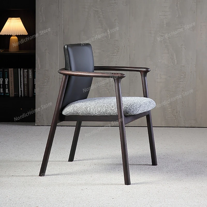 Office Arm Dining Chairs Accent Wooden Nordic Luxury Dining Chairs Bedroom Home Furniture Chaises Salle Manger