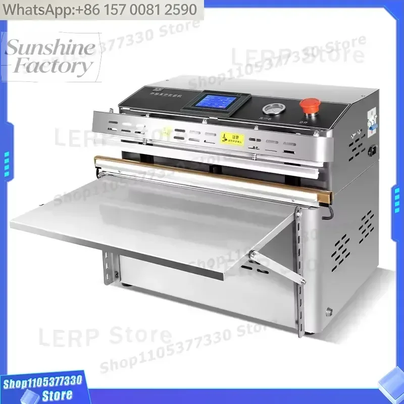 Small Household Single Chamber Automatic Vacuum Sealer Machine Electric Pump-Driven for Clothing Food Pillow Vacuum Packing