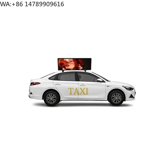 

Custom Weatherproof Outdoor LED DisplayCar Double-Sided P5 Display Screen Taxi For Advertising Video