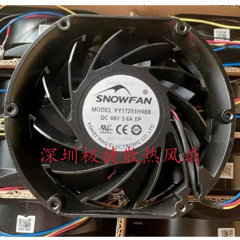 For New SNOWFAN 17251 YY17251H48B 48V 3.6A Welding Machine Service Cabinet Cooling Fan