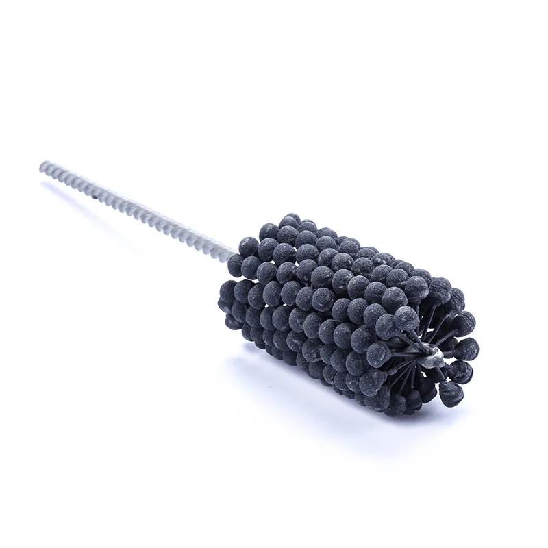 Ball head polishing brush, deburring the inner hole of the valve body, round pipe brush cylinder cylinder polishing