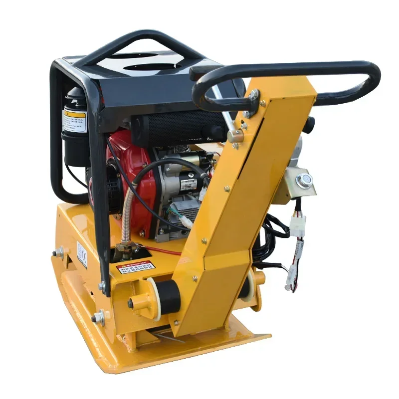 Handheld Reversible Hydraulic Driven Vibratory Plate Compactor for Construction Site Soil Asphalt Gravel Compaction Work