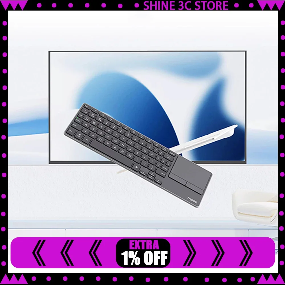 rapoo-e900t-keyboard-three-modes-218g-long-battery-life-low-delay-keyboards-touch-pad-left-and-right-keys-pc-accessories-gifts