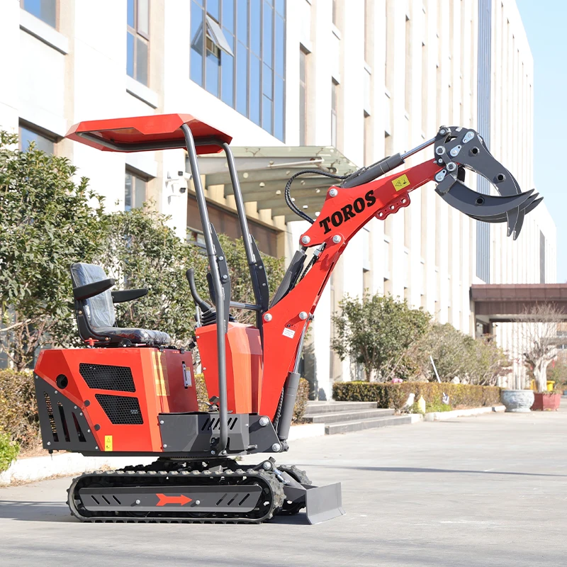 TOROS Farm Mini customized mini excavator 1 Ton Micro Excavation Machine EPA Engine Small Digger 0.8 ton For Sale