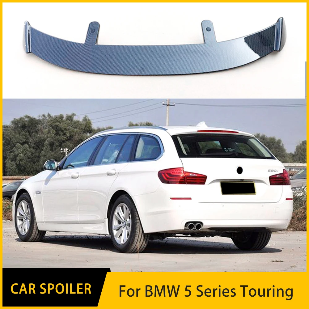 

For BMW 5 Series Touring Spoiler Cap 2011+ 2018 528i 520i 530d High Quality ABS Plastic Car Tail Trunk Wing Rear Roof Spoiler