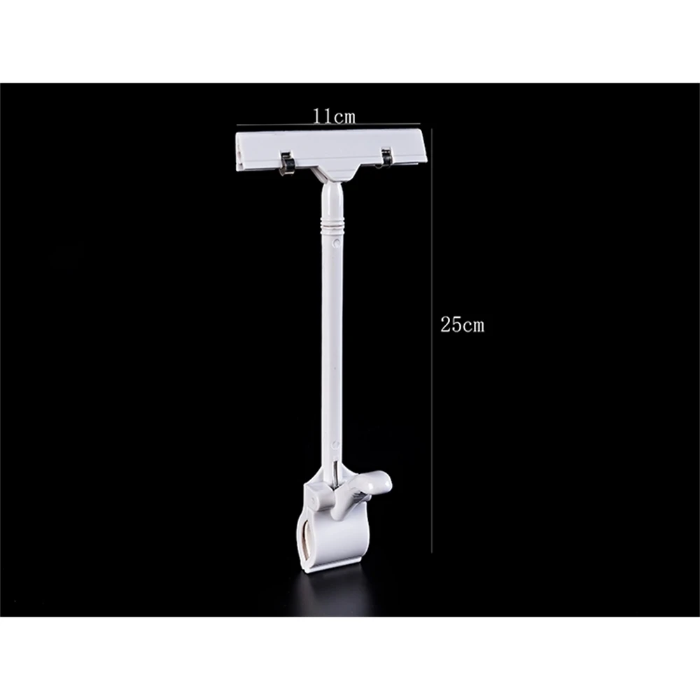 Pop Sign Clip Price Tag Display Clamp Name Card Clip Note Memo Photo Clip Shelf Talker Label Holder Black Promotion Label Clip