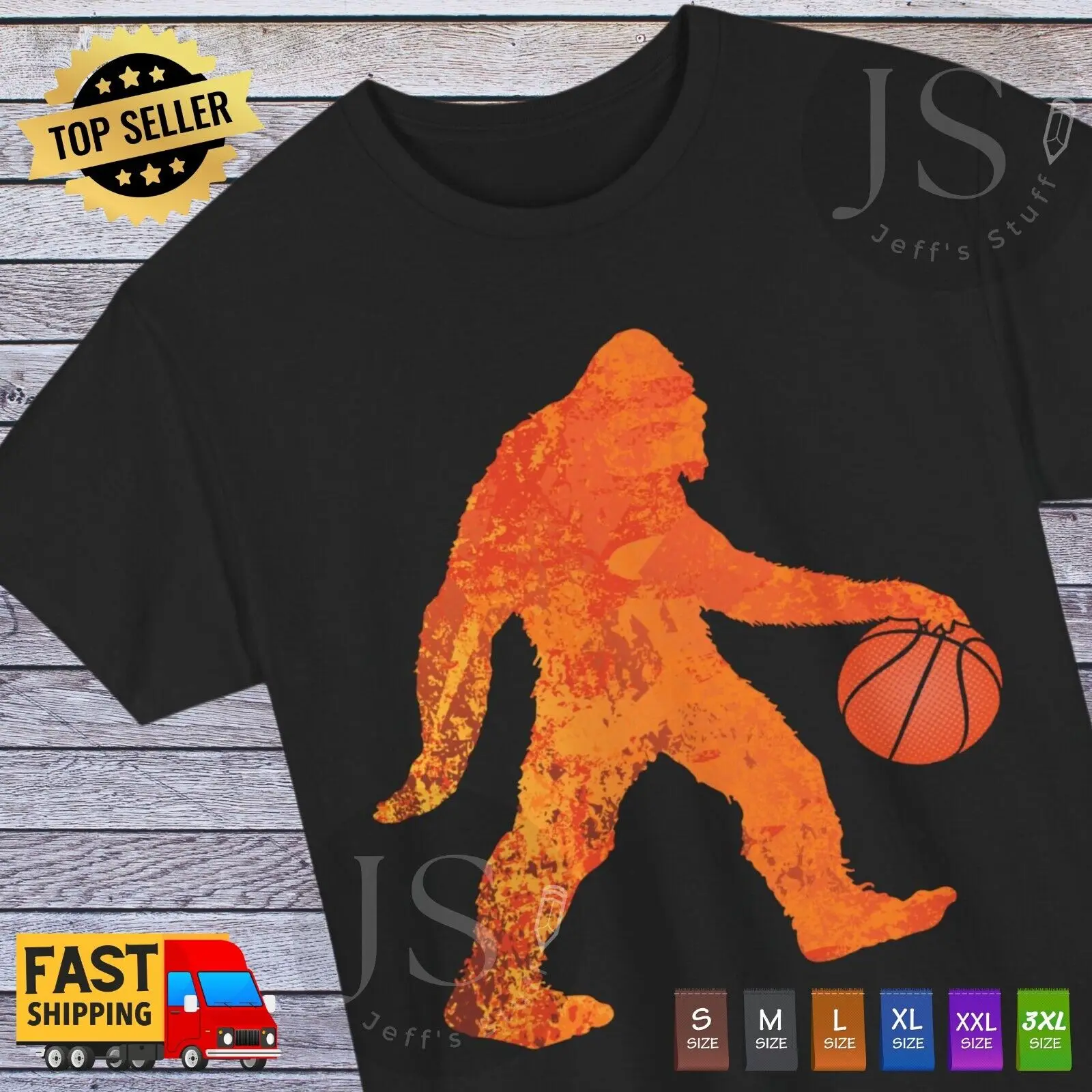 Funny Basketball Big Foot T Shirt Urban Graphic Tee Freestyle Clothing