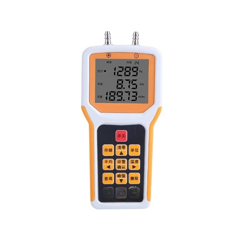 Fan Duct Anemometer Pressure Measuring Instrument Air Temperature Testing Instrument Flow Velocity Meter