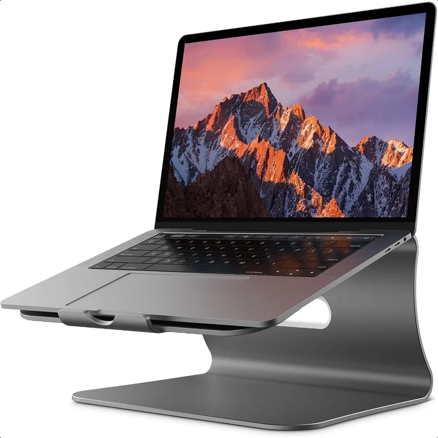 

Laptop Stand Aluminum Cooling Computer Stand Holder for Apple Book Air Pro 1116 Laptops Gray
