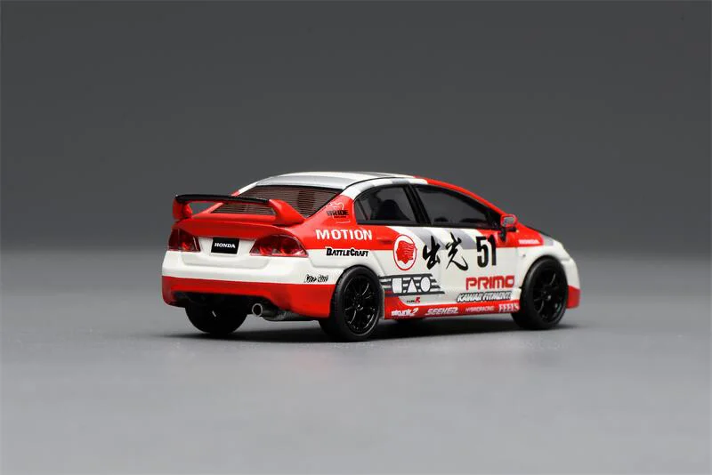 

Предзаказ: Коллекционная модель автомобиля MOTORHELIX 1:64 Civic FD2 TYPE R, литая под давлением, миниатюрный подарок