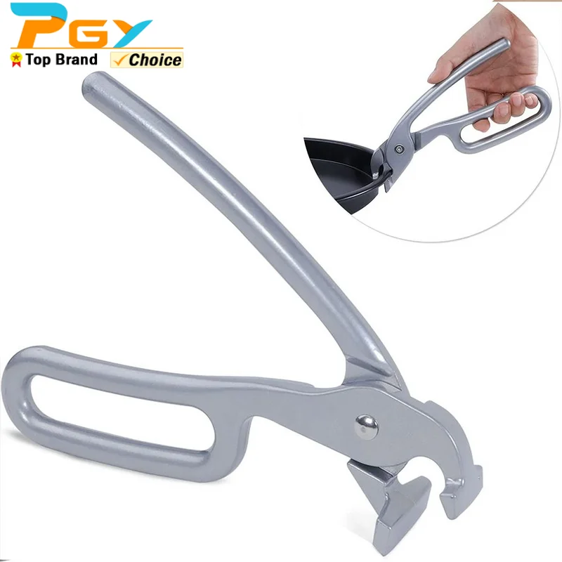 Pizza Pan Gripper for Deep Pizza Pans Heavy Duty Cast Aluminum Pan Tongs Oven Pans Gripper Clips Hot Plate Bowl Retriever Tools