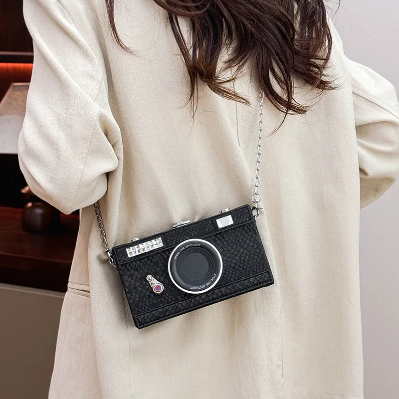 

2025 New Women's Camera Box Bag - Niche Design Shoulder Bag Personalized Creative Messenger Small Square Bag