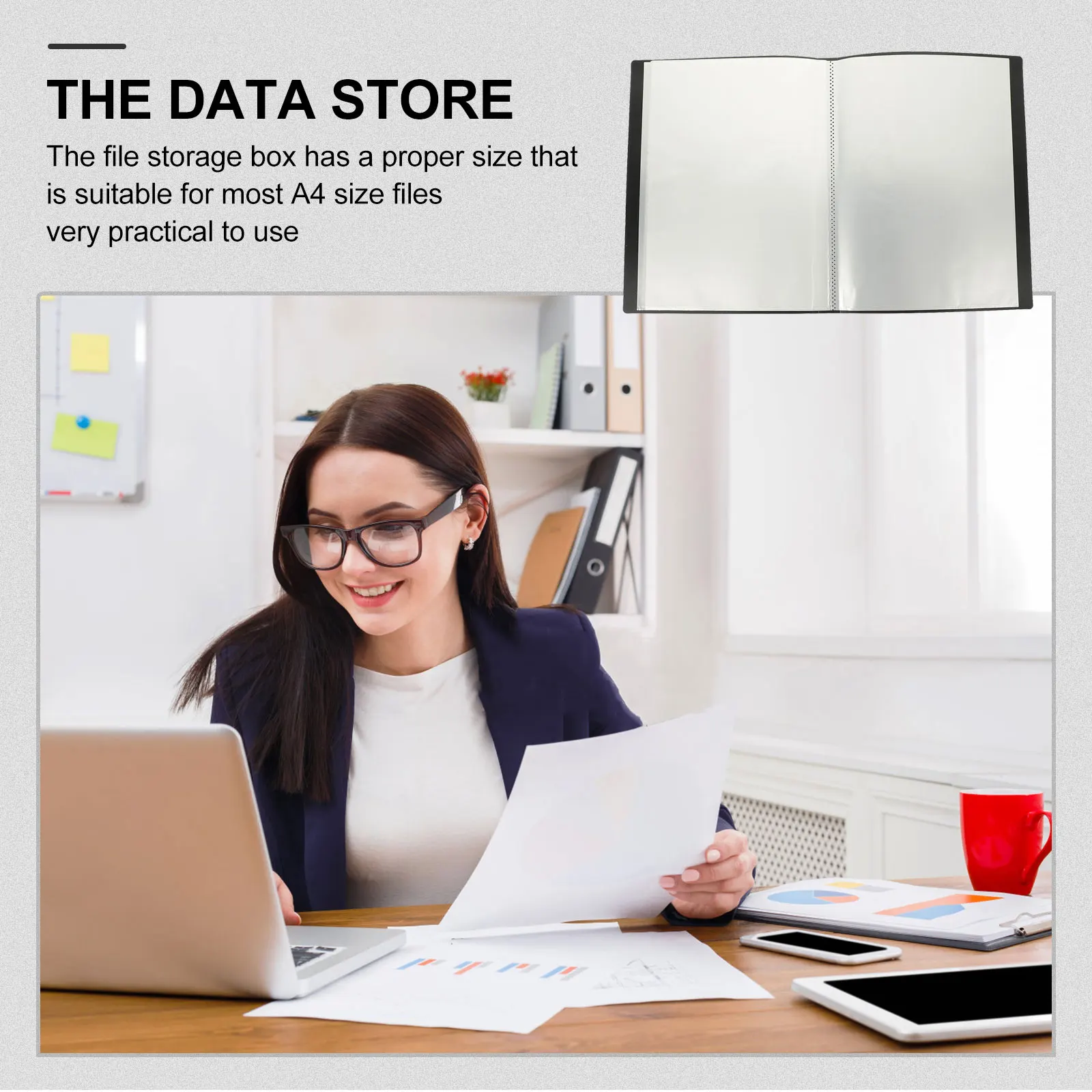 

File Folder Organizer A4 Clear Multi Layer Pouch Large Capacity Document Bag for Study Business Travel Student