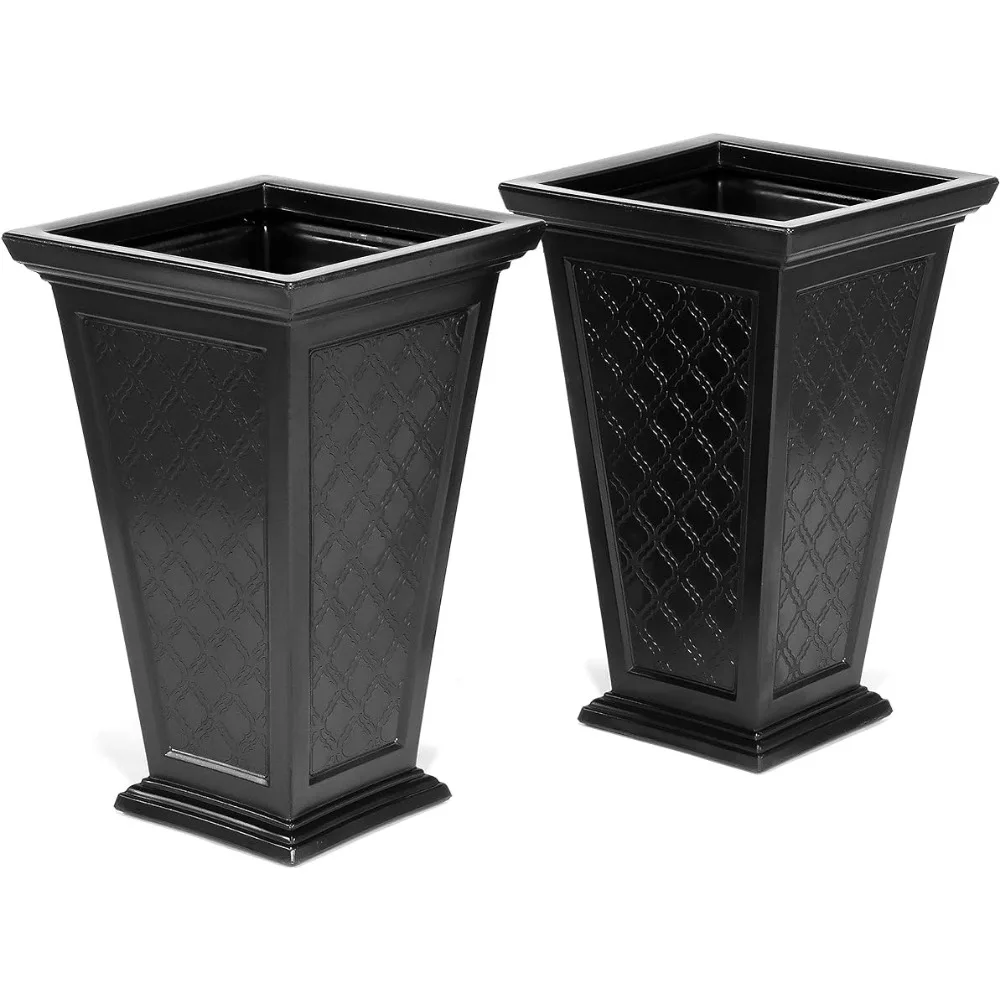 

Flowerpot Outdoor Casablanca Planter (2 Pack) Vase Home Garden Decorative Planters for Plants Decorations Pots Supplies