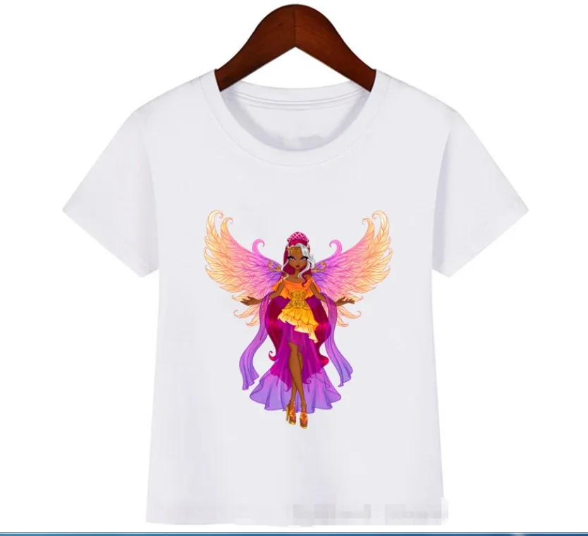 Divertente Fata Mia E Me T Shirt Bambini 2024 Estate Bianca Top a maniche corte per la ragazza T-shirt da 3 a 13 anni Tee per bambini