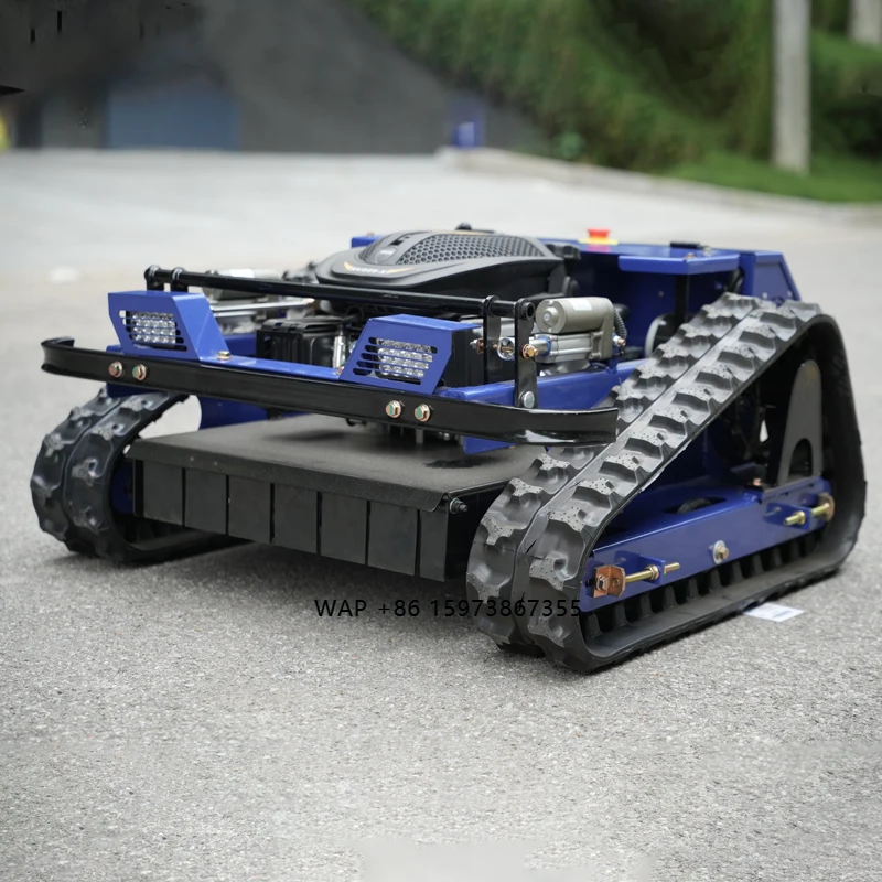 Garden Remote Control Wireless Lawn Mower Crawler Walking Mowing Fast Speed