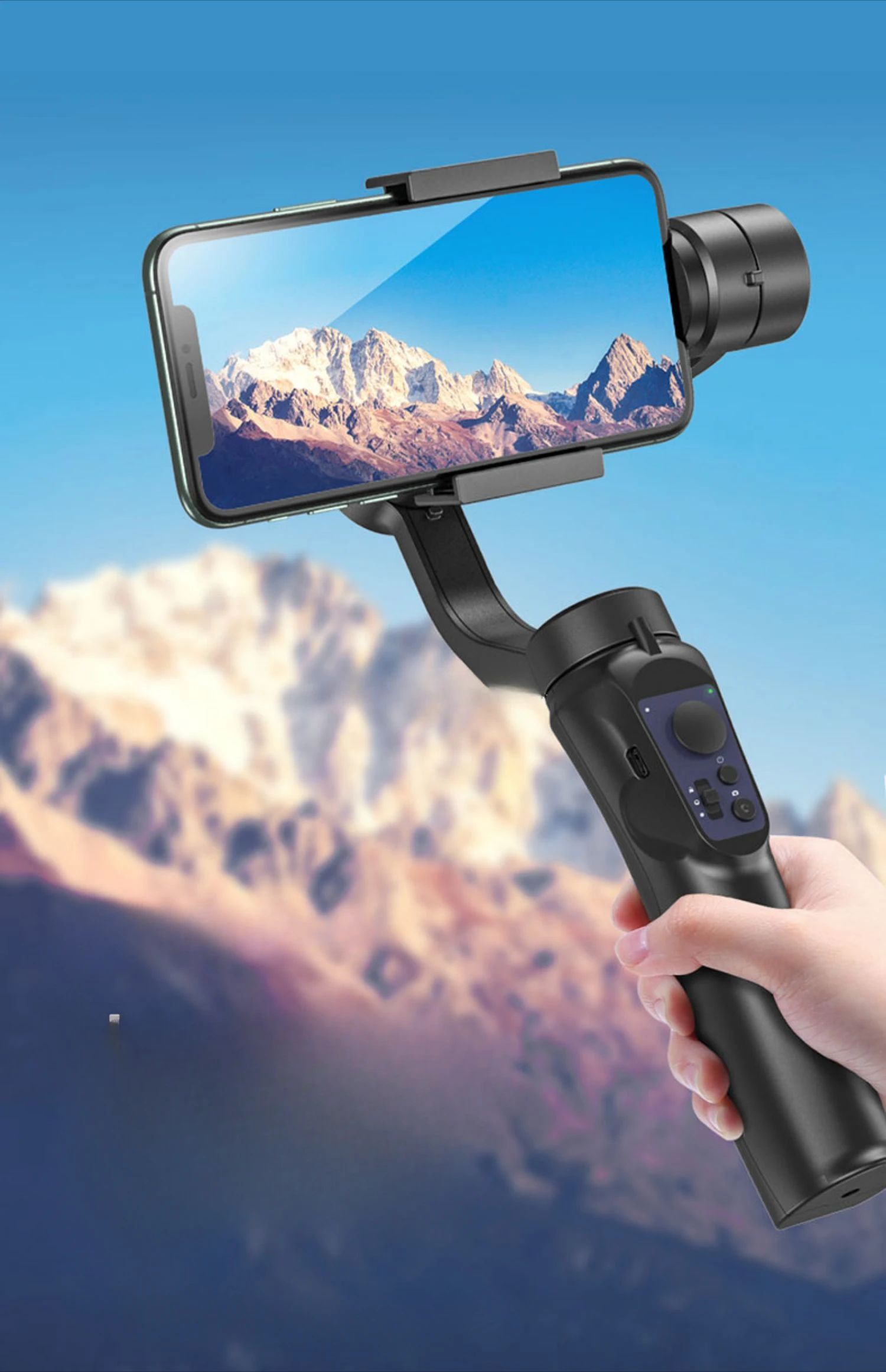 Mobile PTZ Anti-Jitter Handheld Stabilizer Three-Axis Balance Bracket Tripod Live Shooting Video Recording