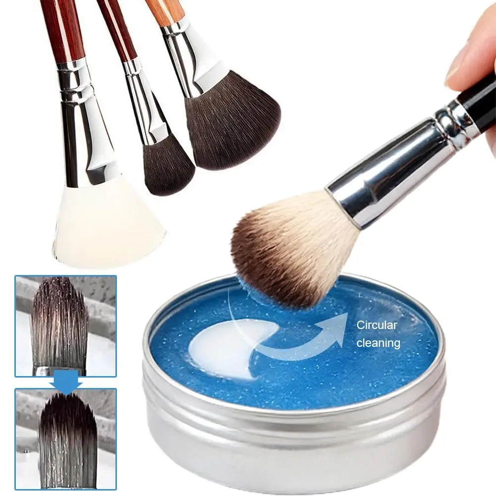 Makeup Brush & Sponge Cleansing Soap 60g/100g - Gentle Universal Cleaner For All Beauty Tools, Dissolves Makeup Tool Wash