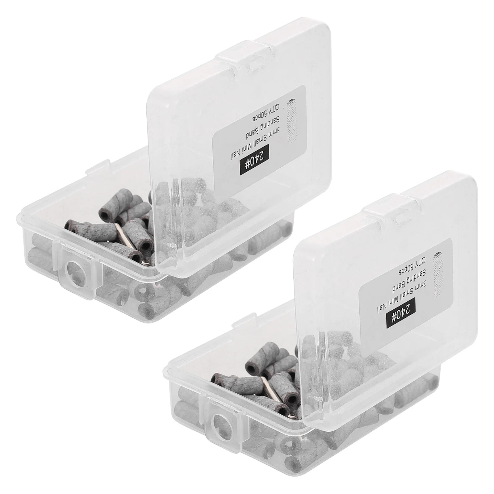 1Set Nail Drill Bits Small Sanding Bands Grit File Nail Drill Set Acrylic Gel Removing Manicure Pedicure Grinding Accessories