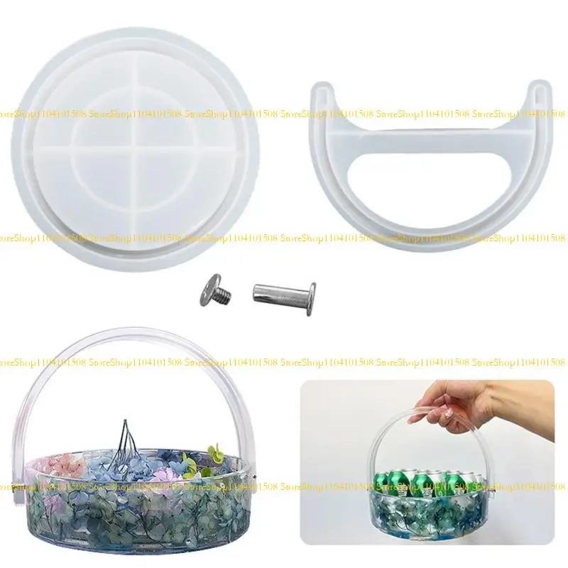 15YC DIY مربع صب القوالب حلية تخزين الحاوية قالب السيليكون مع العفن المسمار هدايا ديكور المنزل