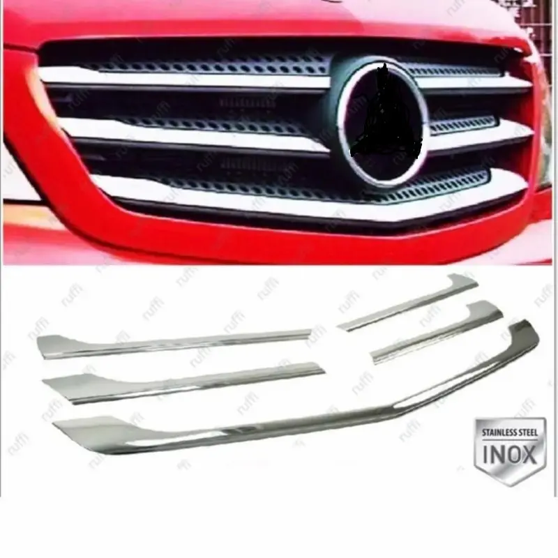 Chrome Front Grille Five Piece Car Accessories External Parts Sport Tuning For Mercedes Sprinter 2013 - 2018