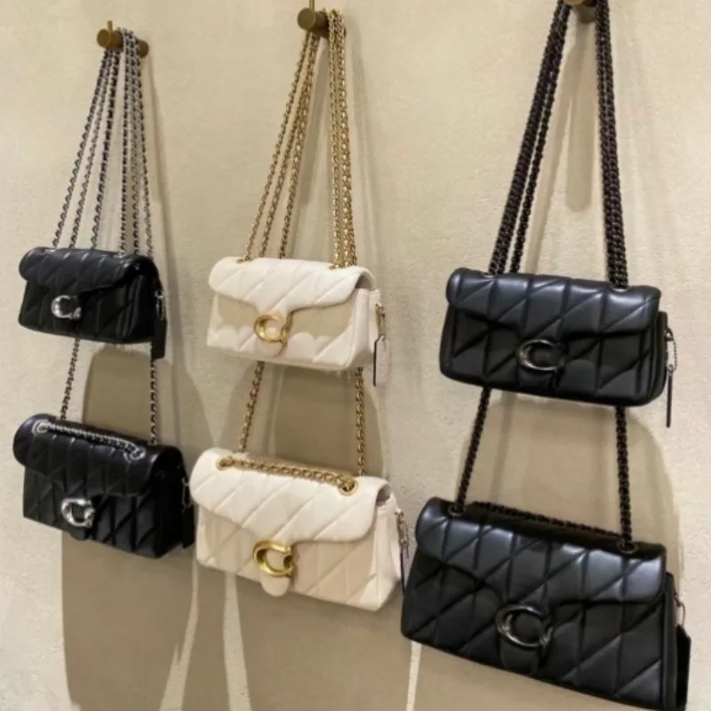 Bolso de Axila Nuevo, Bolso de Cadena con Diseño de Rejilla de Diamantes, Bolso de Mano y Bandolera para Mujer