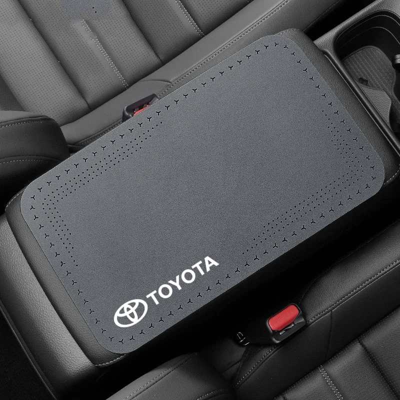 1PCS Car Center Console Decoration Armrest Box Mats Non-slip Pad For Toyota Fortuner Chr Verso Prius Hiace Yaris Trd Corolla