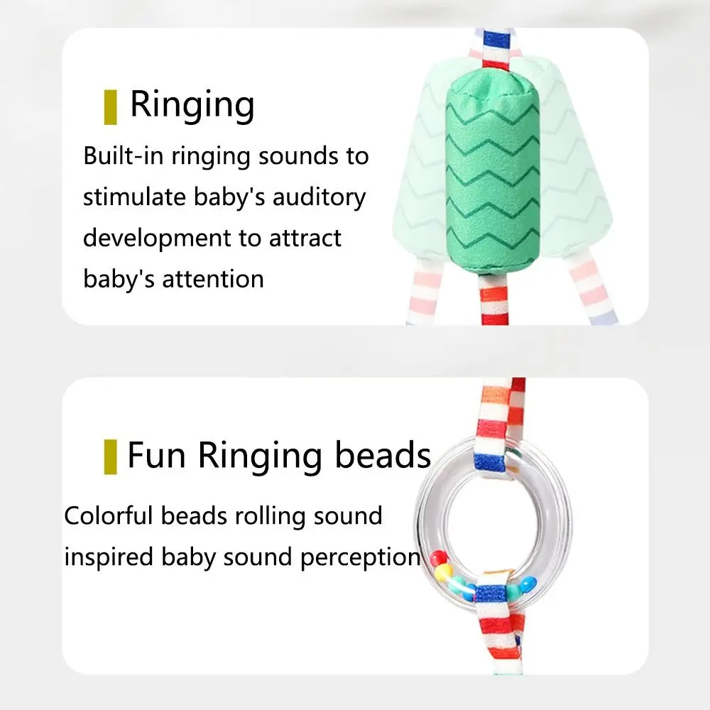 Soft Plush Baby Wind Chime Toy Cartoon Teether Infant Comfort Bed Bell Safe Rattle Animal Stroller Hanging Pendants