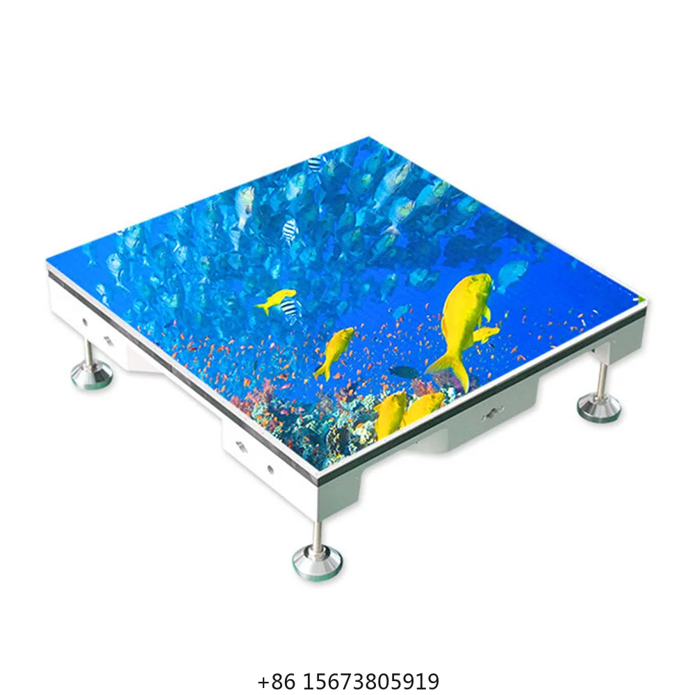 Full Color High-definition Interaction P3.91mm Led Floor Dance Tiles Pressure Sensitive Dance Floor Led Screen