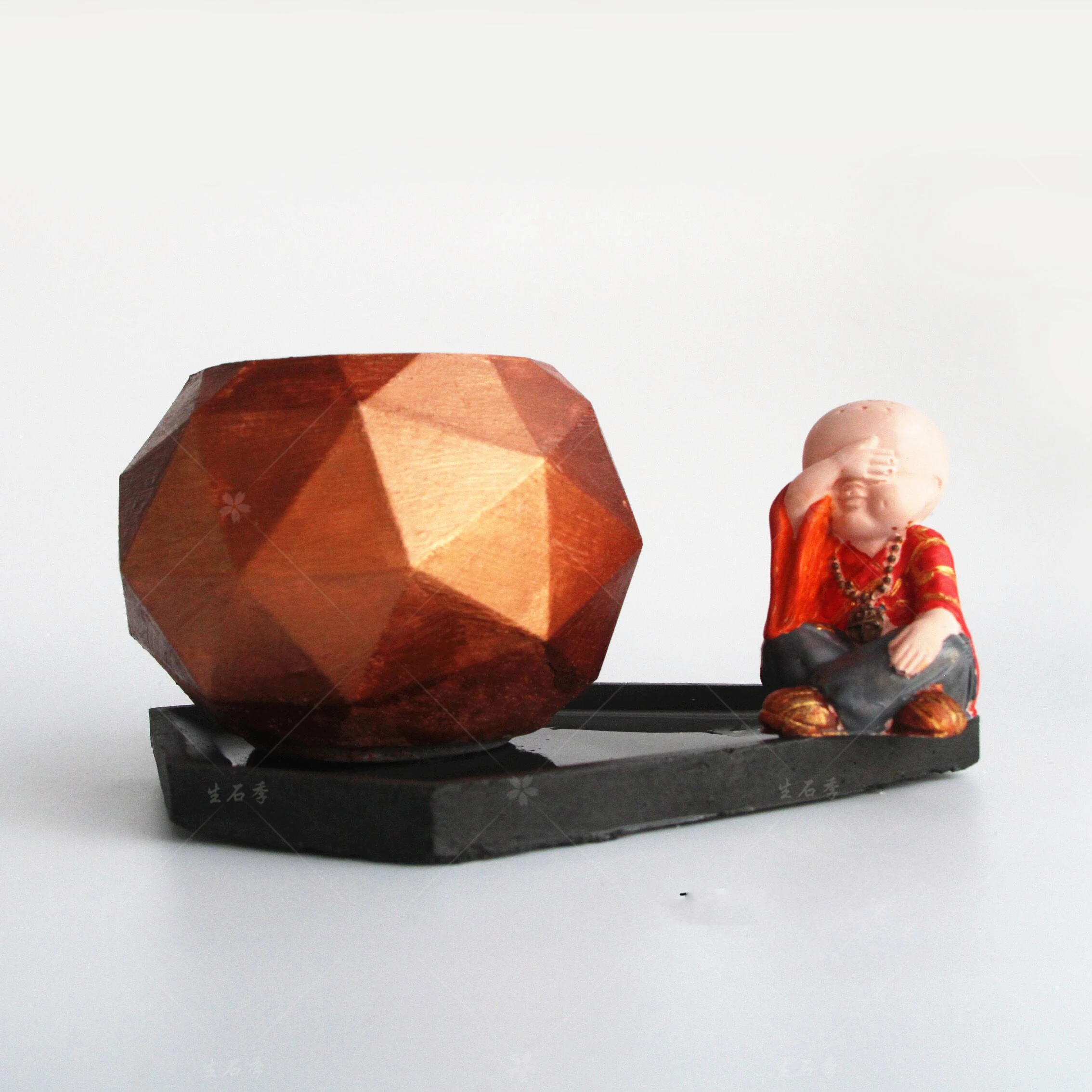 

Concrete tray silicone mold geometry design Suitable for making cement Clay Gypsum Gypsum Pot base Candle storage tray mold