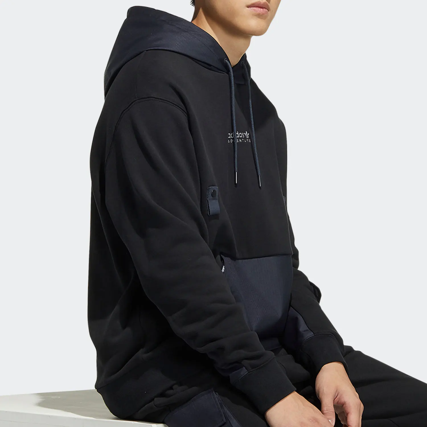 أديداس الرسمية حقيقية ثلاثة المشارب الرجال المرقعة فضفاضة الأزياء هوديي HC0364