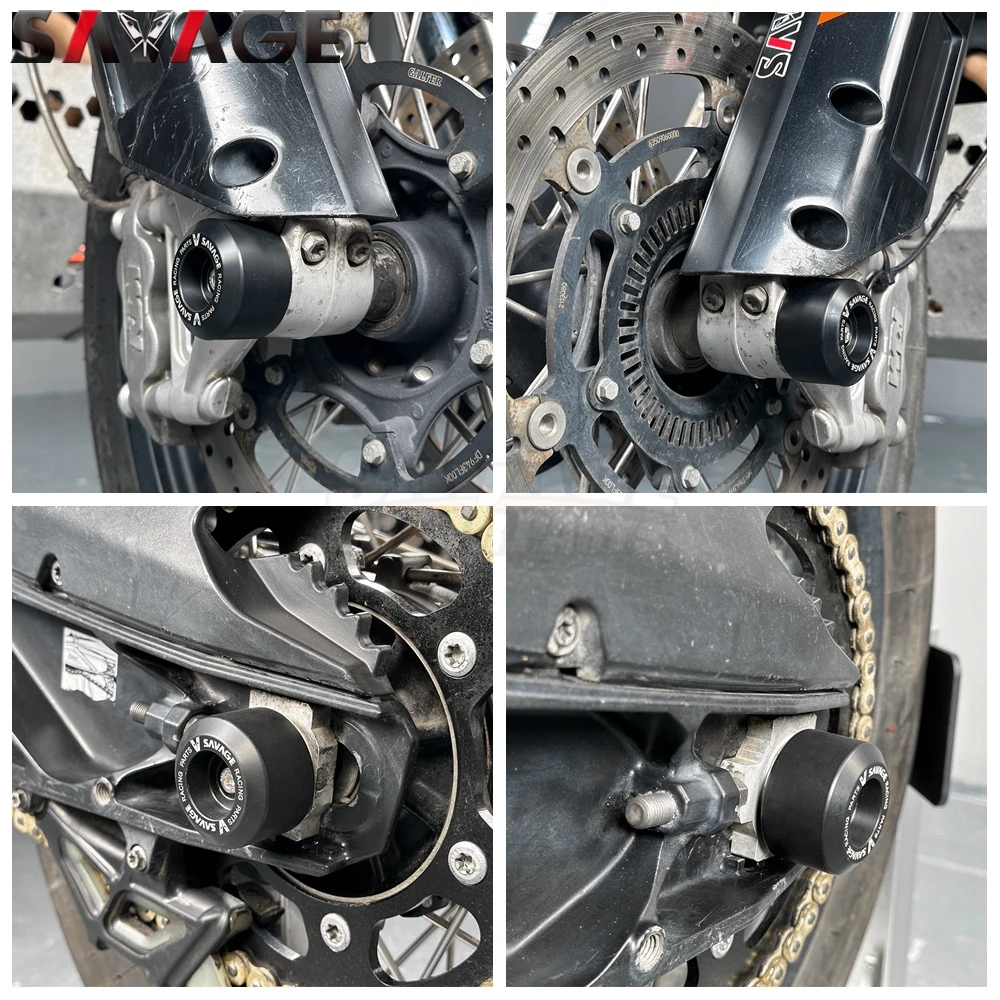 Rear Wheel Axle Fork Crash Sliders For RC8R 1190 790 890 1050 1090 ADV 1290 Super Adv 2025 Front Wheels Hub Anti-Collision Block view 3